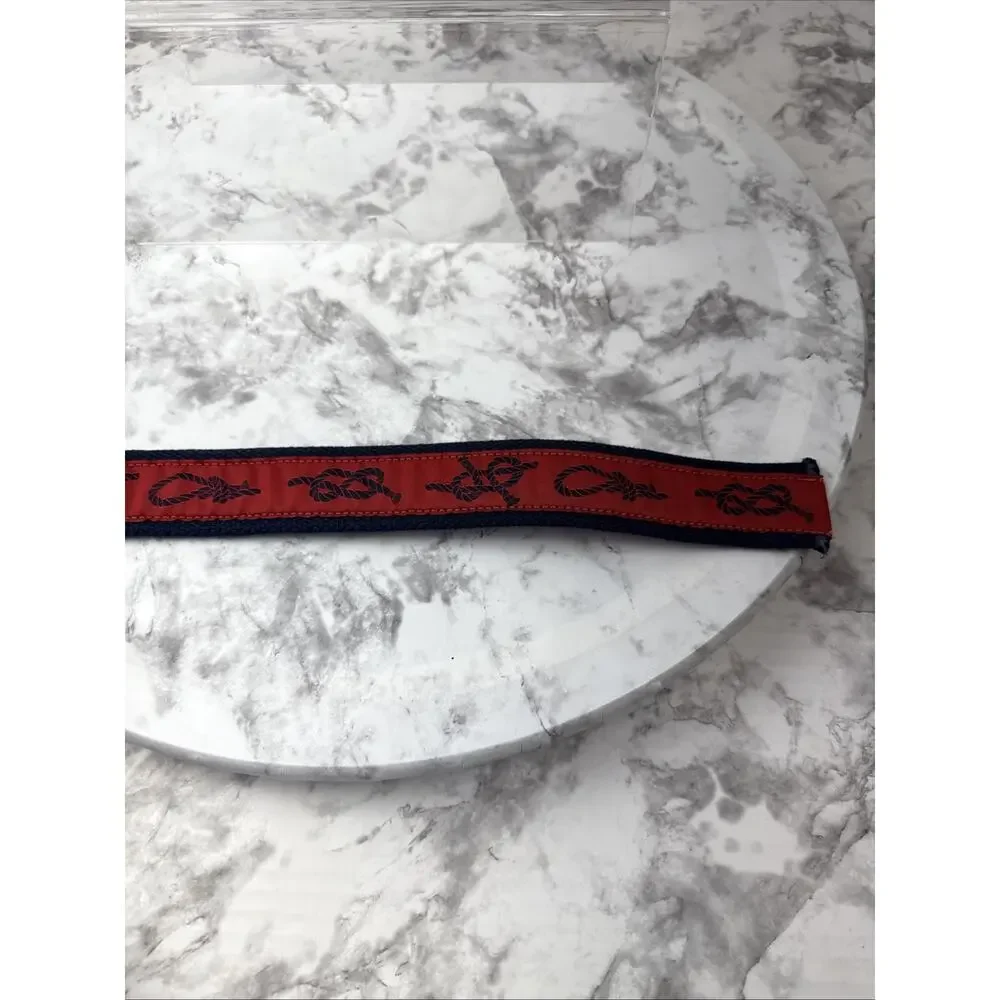 Polo Ralph Lauren Vintage O Ring Nautical‎ Knots Sailing Blet One Size Red Navy
